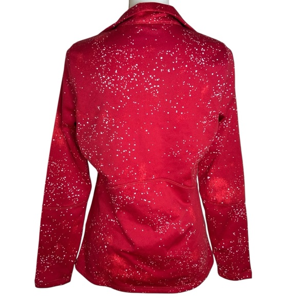 The North Face Women's Medium Novelty 100wt Cinder Full Zip Jacket Pink Splatter - Picture 3 of 11